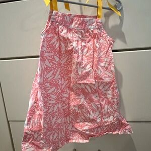 Hanna Andersson Pink and White Floral A-Line Skirt